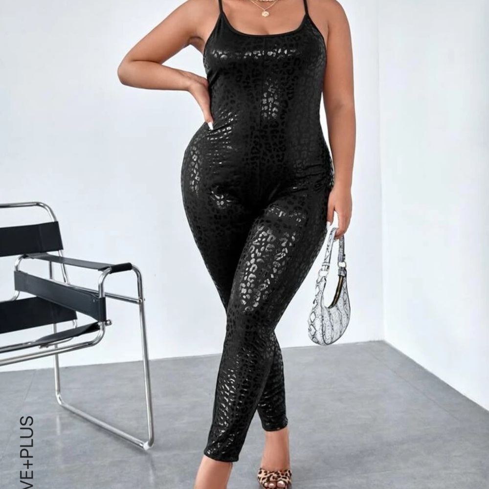 Leopard cami jumpsuit